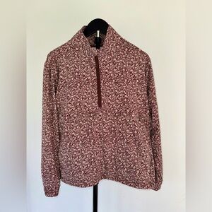 Floral Burgundy Women's Sweatshirt